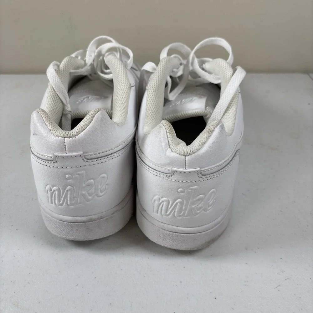 Nike Ebernon Low Athletic Lifestyle Shoes Triple White AQ1775-100 Men's Size 12‎